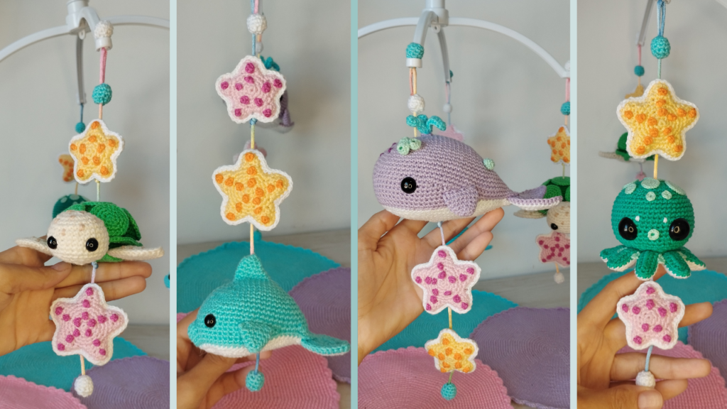 Amigurumi Mobile Fundo Do Mar