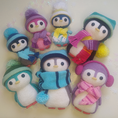 Amigurumi Familia Pinguim