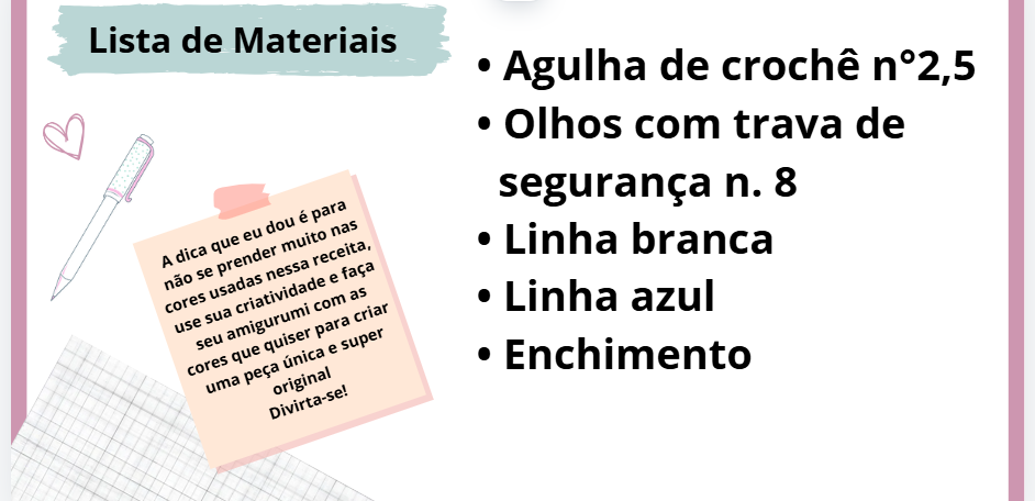 Lista de Materiais