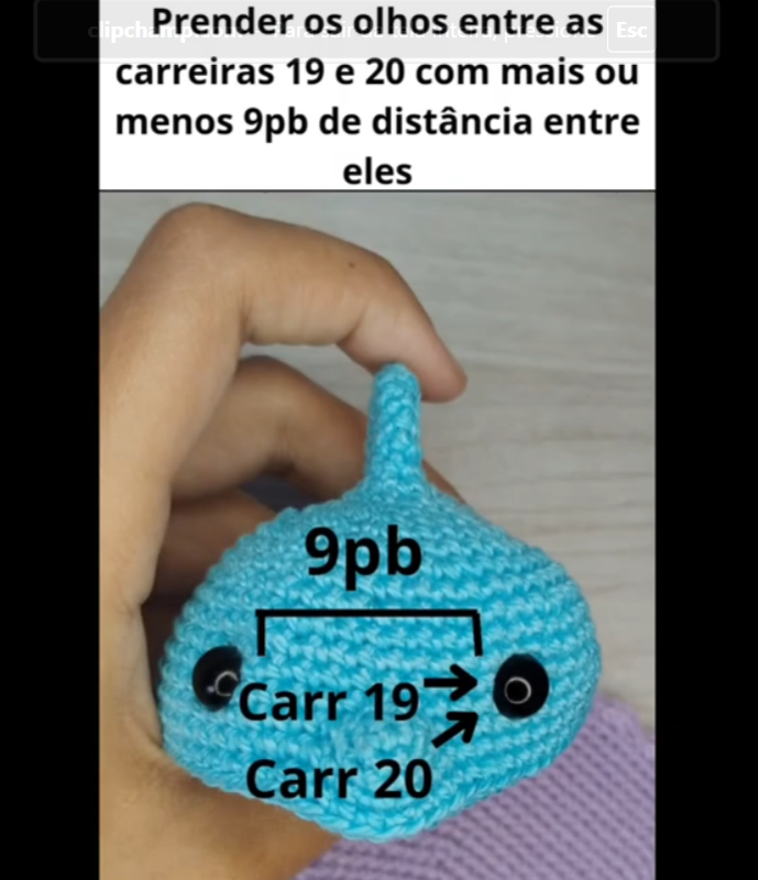 Amigurumi Golfinho