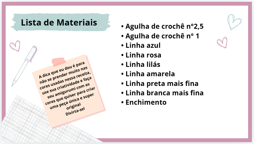 Lista de Materiais