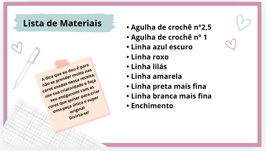 Lista de Materiais