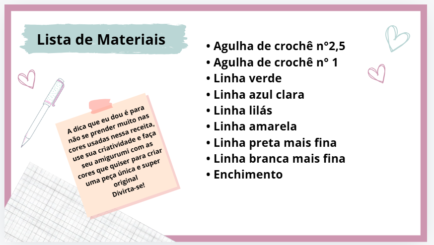 Lista de Materiais