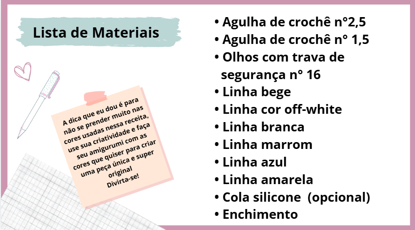 Lista de Materiais